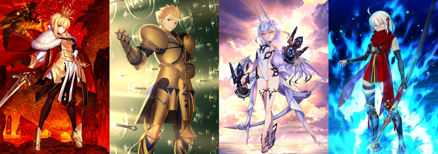 [JP] [INSTANT] FGO Lord Logres + Gilgamesh Melusine ruler Okita NP2 Fate Grand Order starter account-Mobile Games Starter