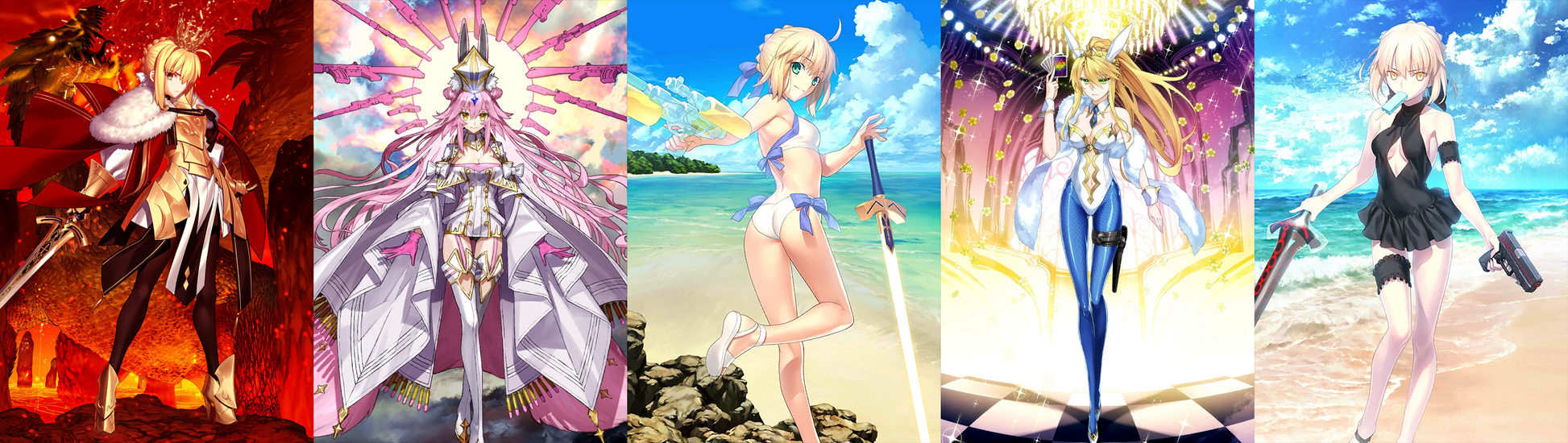 [JP] [INSTANT] FGO Lord Logres + Koyanskaya + Artoria (alter+archer+ruler) + 700-800SQ Fate Grand Order starter account-Mobile Games Starter