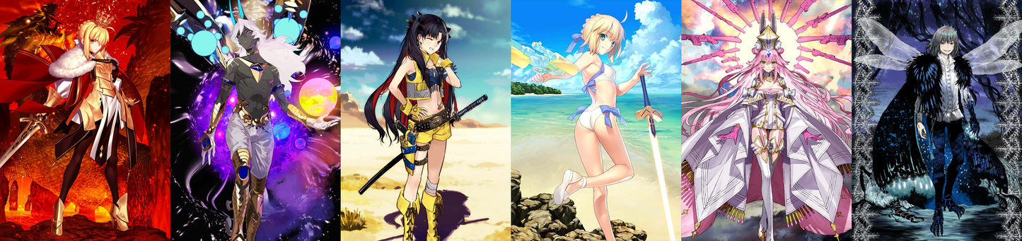 [JP] [INSTANT] FGO Lord Logres + Space Ishtar Arjuna Artoria + Koyanskaya Oberon Fate Grand Order starter account-Mobile Games Starter