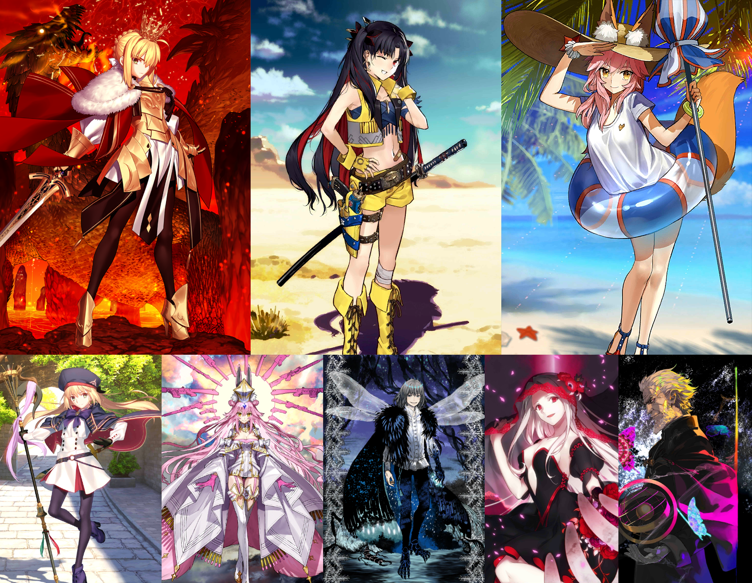 [JP] [INSTANT] FGO NP2 Lord Logres + Space Ishtar Artoria Caster Castoria Koyanskaya Oberon Tamamo-Mobile Games Starter