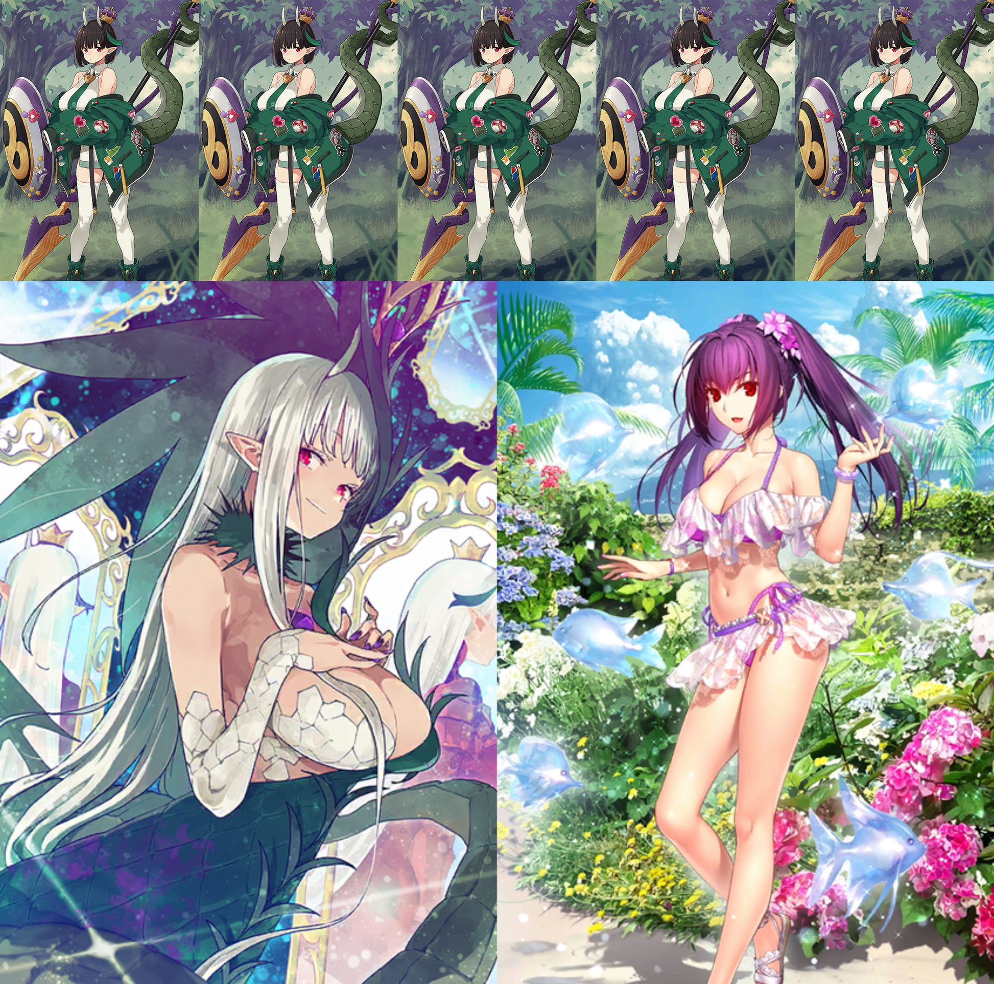 [JP] [INSTANT] FGO NP5 Biscione + Skadi + 500-1000SQ + 300-400 tickets Fate Grand Order starter account-Mobile Games Starter