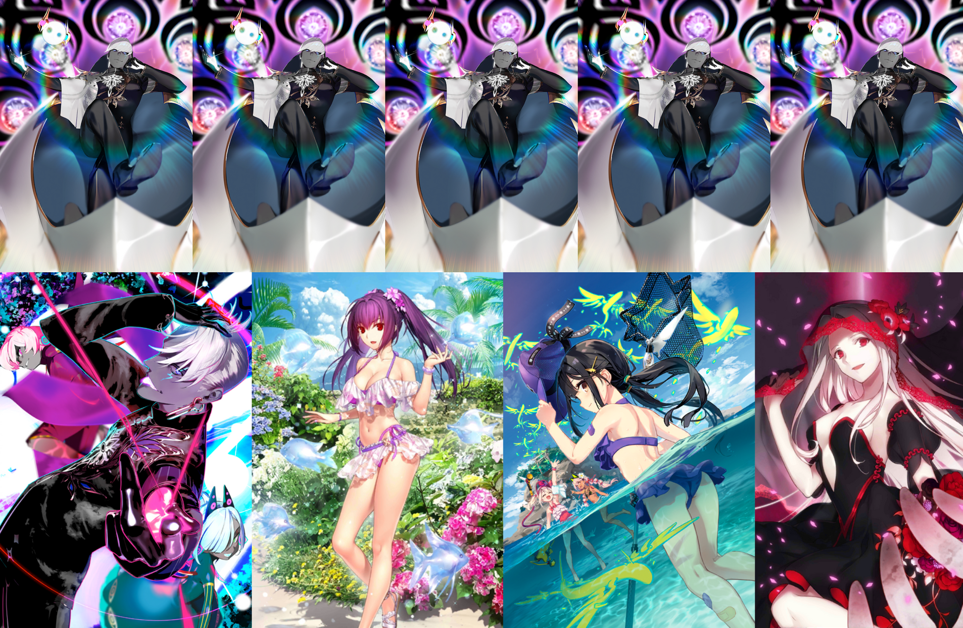 [JP] [INSTANT] FGO NP5 Indra + Skadi 5Miyu 4BG+ 200-500SQ + 300-400 tickets Fate Grand Order starter account-Mobile Games Starter