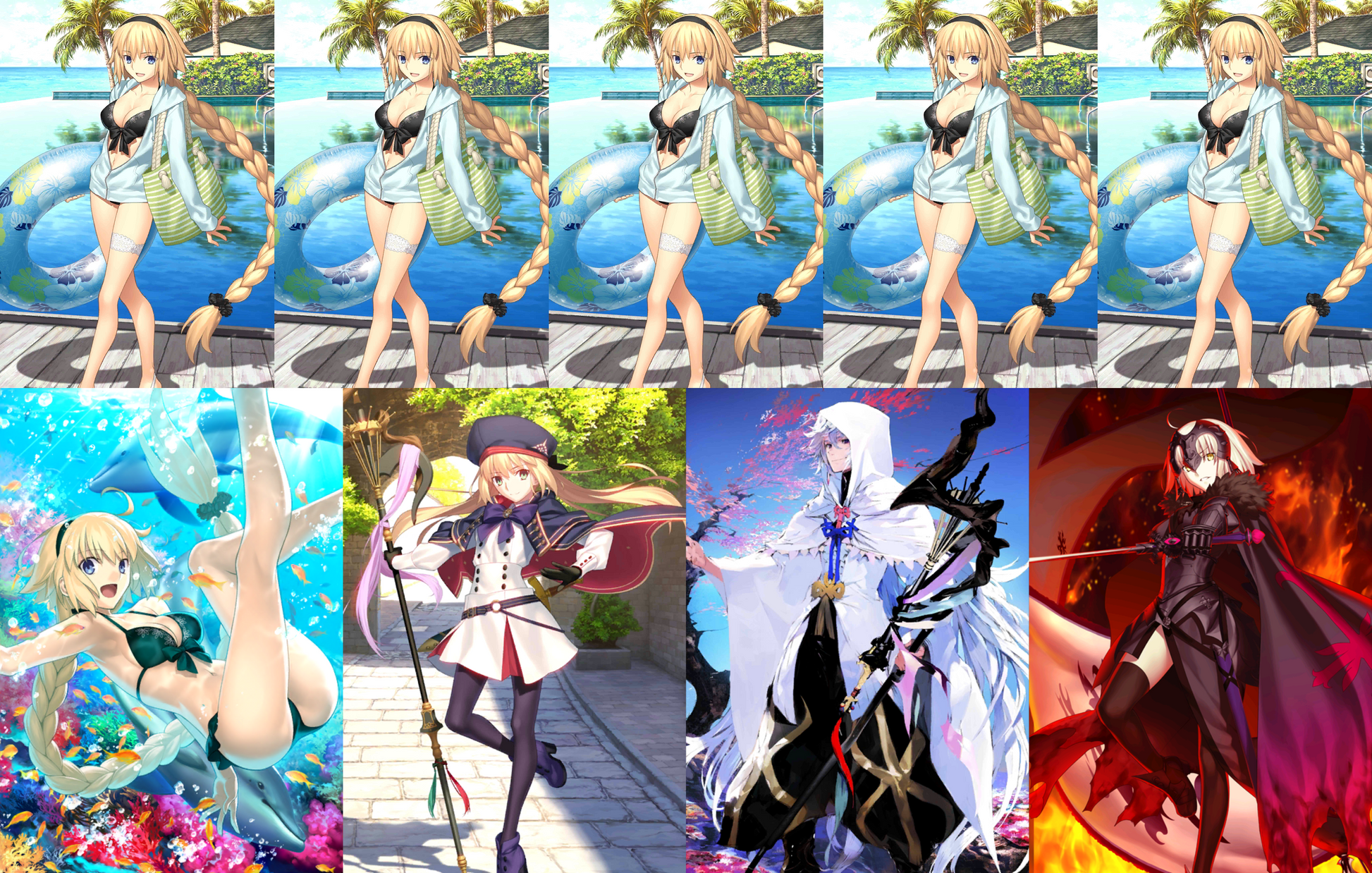[JP] [INSTANT] FGO NP5 Jeanne archer + Castoria Merlin Jeanne alter 5Frankenstein + 1000-2000SQ Fate Grand Order endgame account-Mobile Games Starter