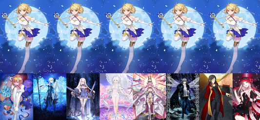 [JP] [INSTANT] FGO NP5 Phantasmoon + Morgan Melusine Lady Avalon Koyanskaya Oberon + 1800~2000SQ + 3~4 BG Fate Grand Order endgame quartz account-Mobile Games Starter