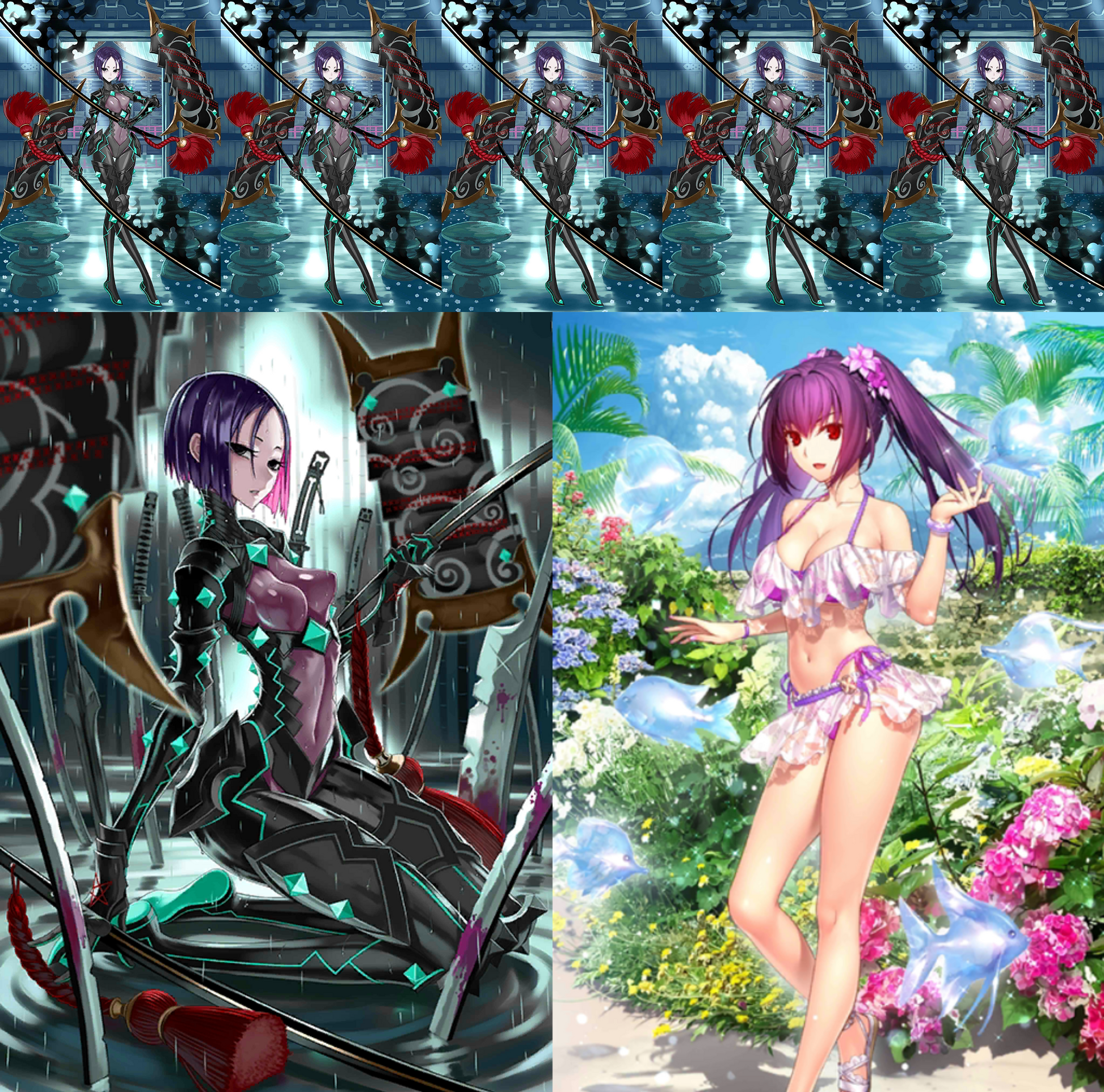 [JP] [INSTANT] FGO NP5 Ushi Gozen + Skadi + 300-500SQ + 300-400 tickets Fate Grand Order starter account-Mobile Games Starter