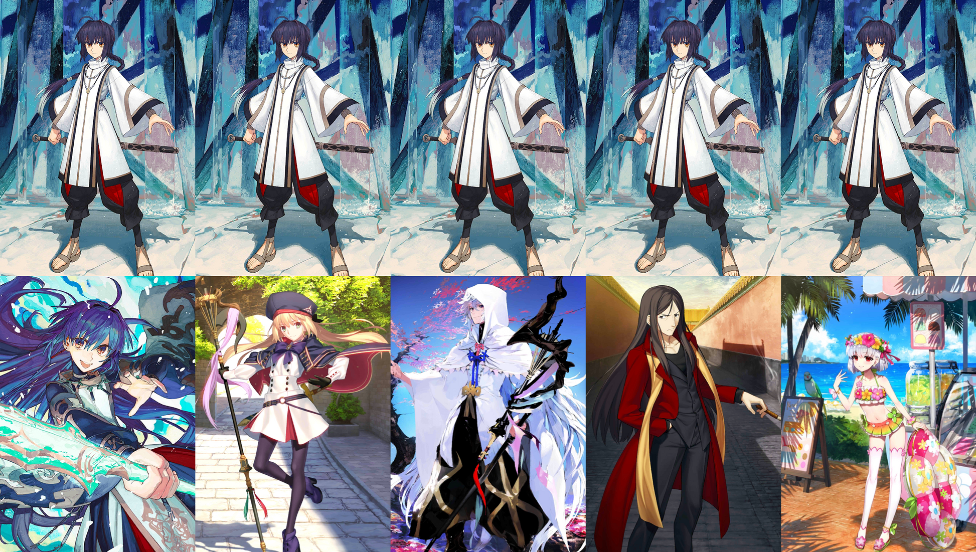 [JP] [INSTANT] FGO NP5 Yamato Takeru + Kama Castoria Merlin Waver + 2000~2200SQ Fate Grand Order endgame quartz account-Mobile Games Starter