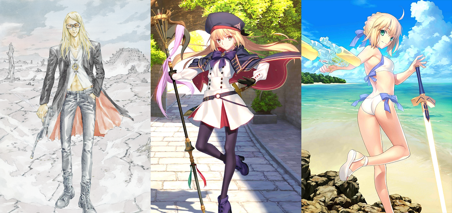 [JP] [INSTANT] FGO Tezcatlipoca Artoria archer + Artoria Caster Fate Grand Order starter account-Mobile Games Starter