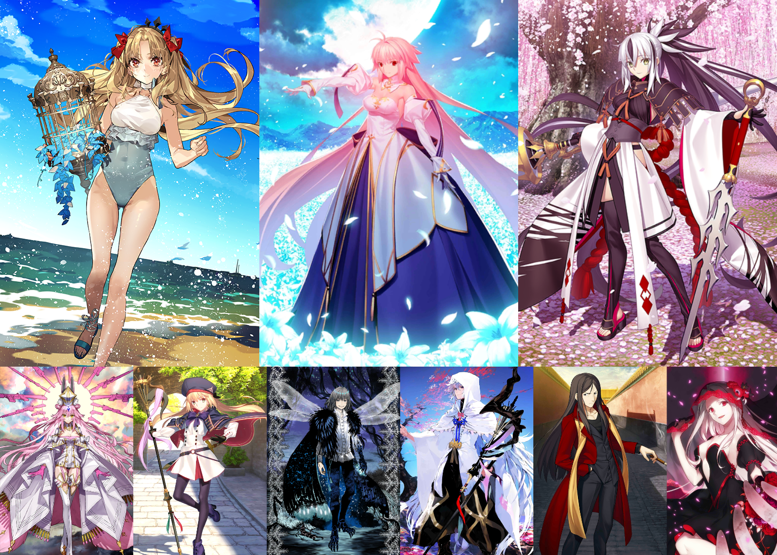 [JP] [INSTANT] NP2 Arcueid + Space Ereshkigal Kenshin+ Castoria Koyanskaya Oberon Merlin + 5~6x5* FGO Fate Grand Order endgame account-Mobile Games Starter