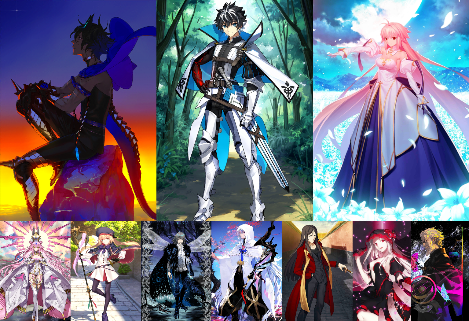 [JP] NP5 Arjuna + Charlemagne Arcueid Koyanskaya Castoria Oberon FGO Fate Grand Order endgame account-Mobile Games Starter