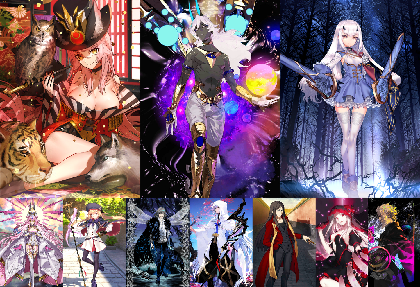 [JP] NP5 Koyanskaya of Darkness +Oberon Castoria Arjuna Fairy Knight Lancelot Melusine FGO Fate Grand Order endgame account-Mobile Games Starter