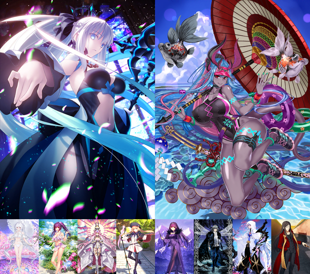 [JP] NP5 Morgan +Ibuki Koyanskaya Castoria Oberon Skadi Lady Avalon FGO Fate Grand Order endgame account-Mobile Games Starter