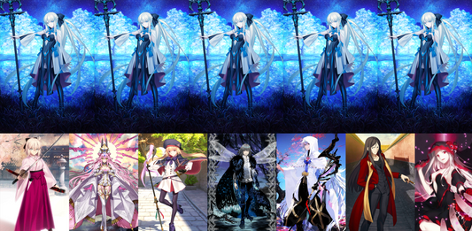 [JP] NP5 Morgan + Okita Castoria Koyanskaya Oberon Merlin Waver 3BG FGO Fate Grand Order endgame account-Mobile Games Starter