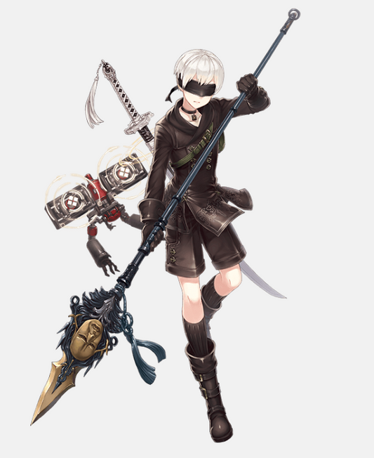 [JP] SINoALICE 9S + 20-40SS total(character or weapon) + 30000-40000 Magic Stones starter account-Mobile Games Starter