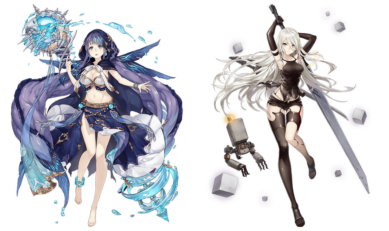 [JP] SINoALICE SS Little Mermaid Cleric + A2 +11000 Magic Stones starter account-Mobile Games Starter