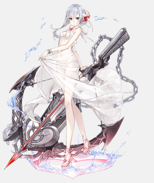 [JP] SINoALICE SS Snow White Mizugi + 6SS total(character or weapon) + 27000 Magic Stones starter account-Mobile Games Starter