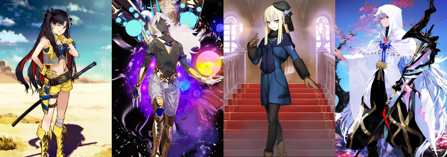 [JP]Fate Grand Order FGO Merlin Reines Space Ishtar Arjuna alter starter account-Mobile Games Starter