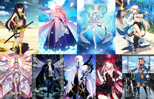 [JP]FGO Arcueid Space Ishtar Tiamat Larva Koyanskaya Oberon Merlin Chloe Fate Grand Order starter account-Mobile Games Starter