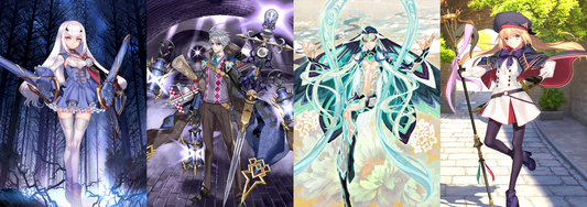 [JP]FGO Artoria Caster Castoria Fairy Knight Lancelot Melusine Qin Moriarty + 3-4x5* Fate Grand Order starter account-Mobile Games Starter