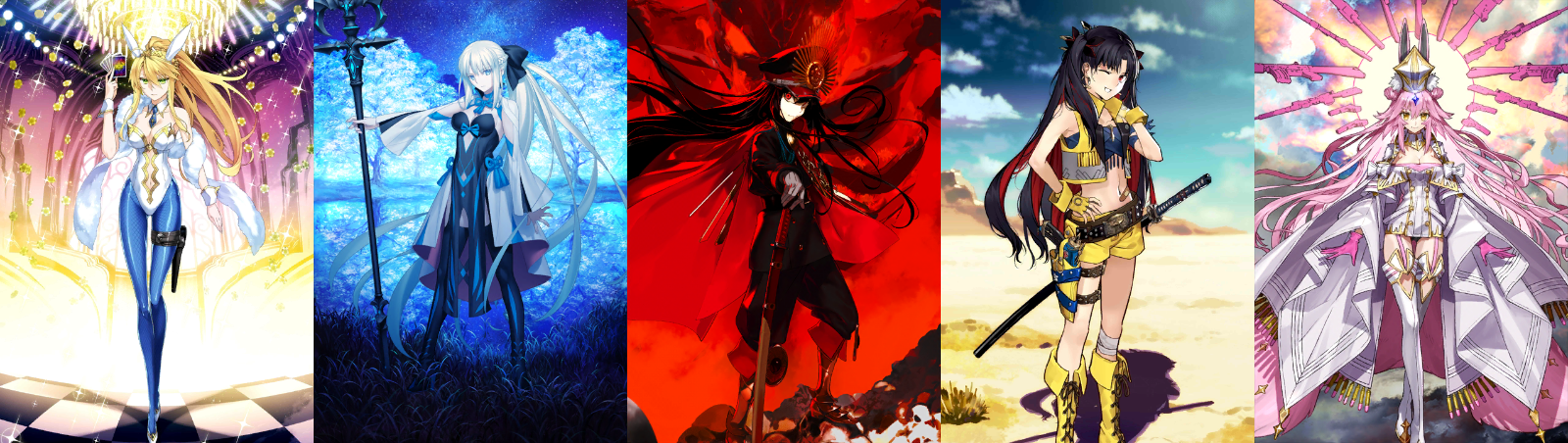 [JP]FGO Artoria ruler Morgan Nobunaga Koyanskaya Space Ishtar Fate Gra ...