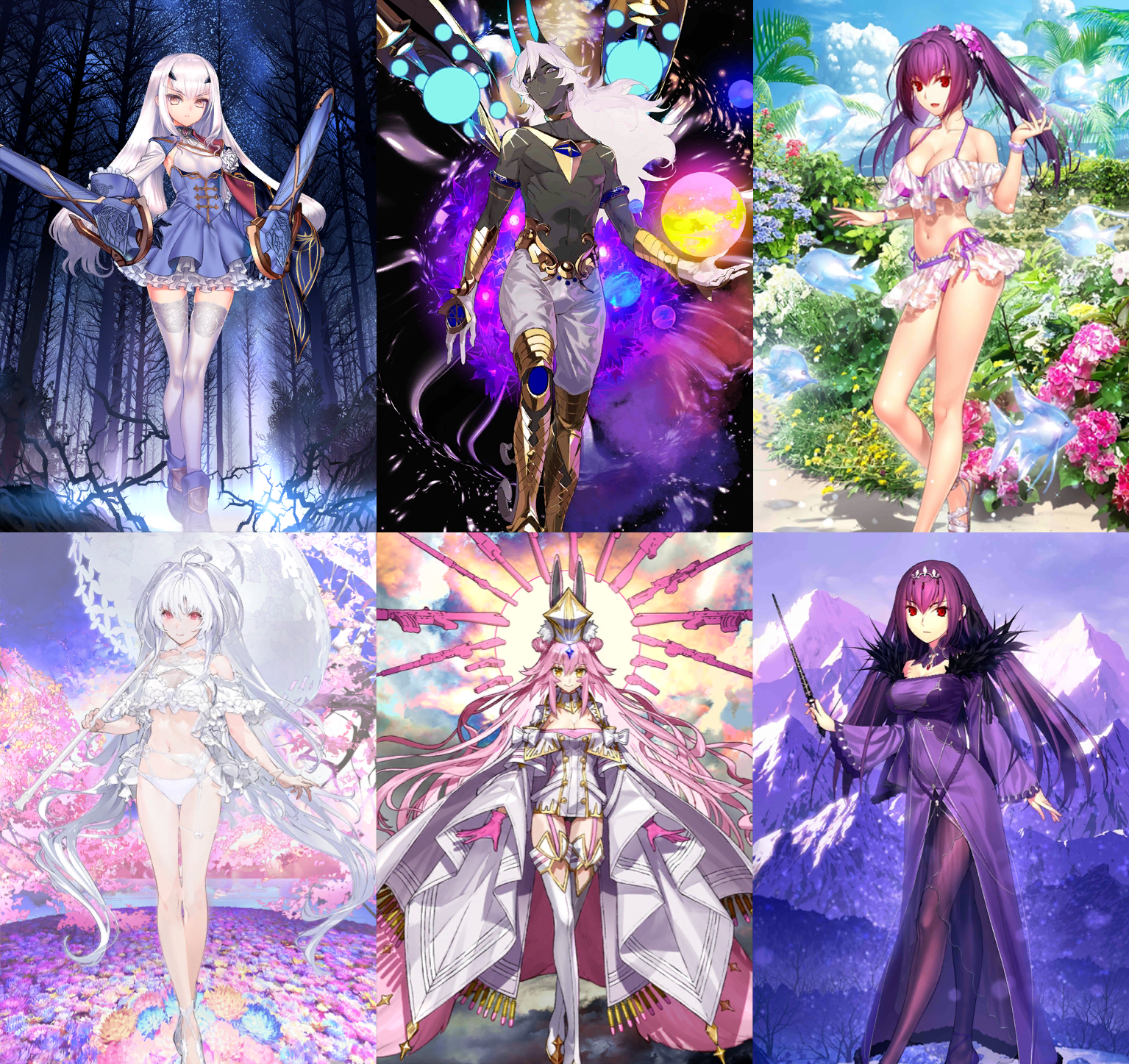 [JP]FGO Fairy Knight Lancelot Melusine Arjuna Lady Avalon Koyanskaya Skadi ruler Fate Grand Order starter account-Mobile Games Starter