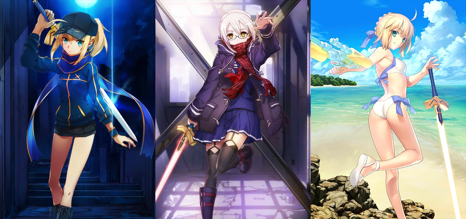 [JP]FGO Mysterious Heroine X MHX double/alter + Artoria + 2-3x5* Fate Grand Order starter account-Mobile Games Starter