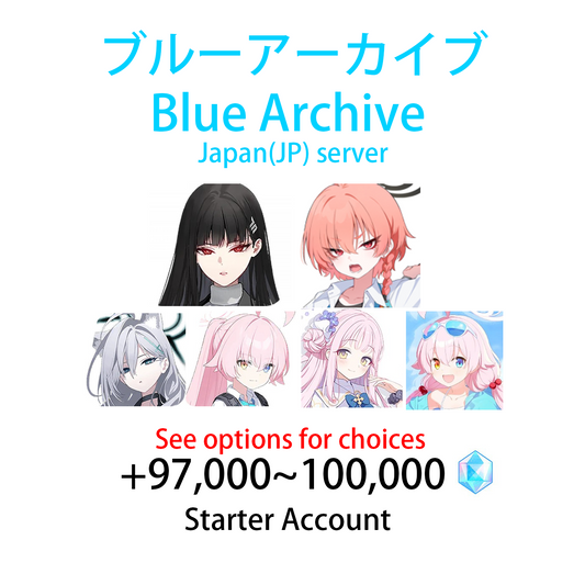 [JP][INSTANT] Blue Archive Rio + Neru + 97,000~100,000 Pyroxene Starter Account (see options)-Mobile Games Starter