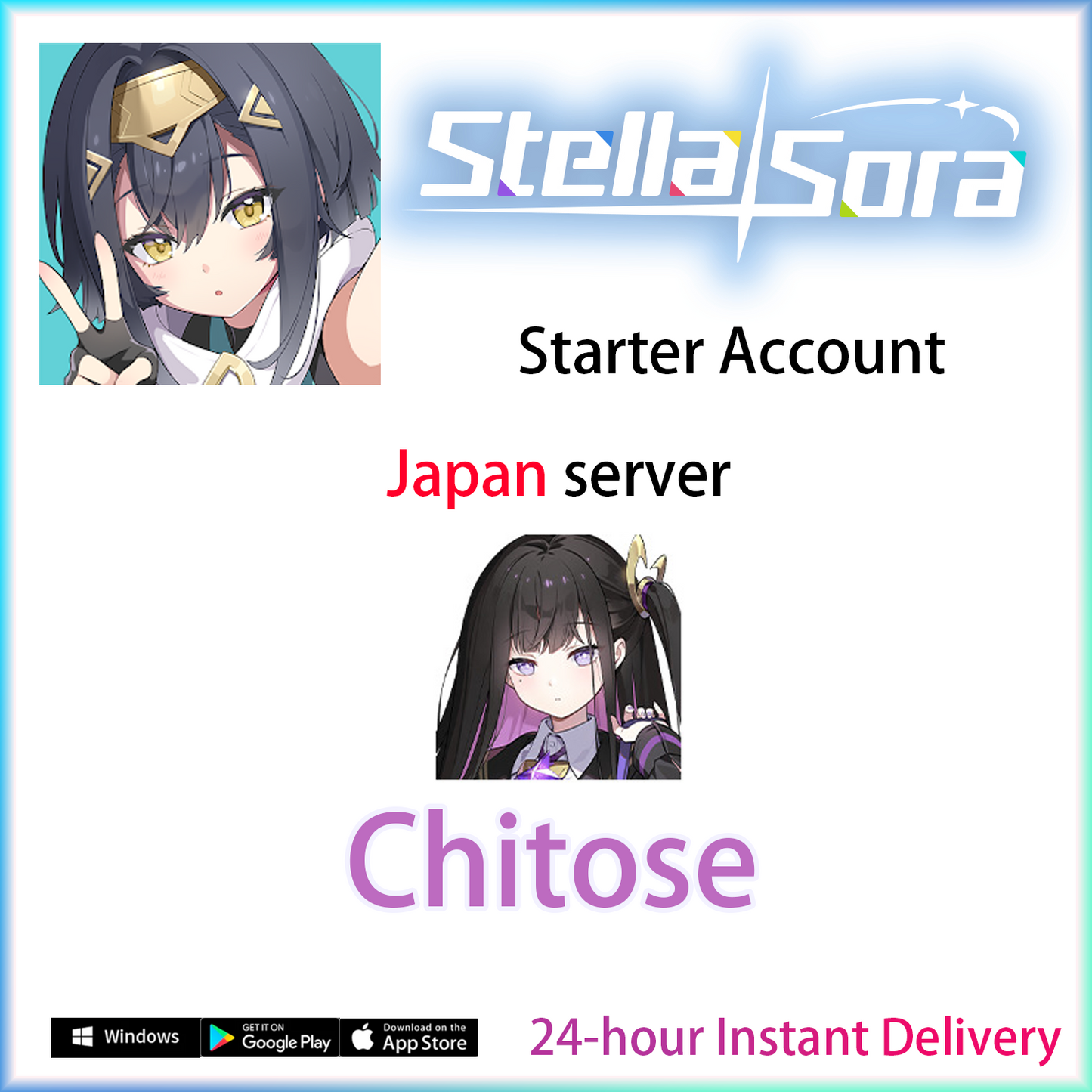 [JP][INSTANT] Chitose / Signature / Shia | Stella Sora Starter Japan Account (see options)-Mobile Games Starter