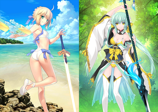 [JP][INSTANT] FGO Artoria/Altria(archer) + Kiyohime summer Fate Grand Order starter account-Mobile Games Starter