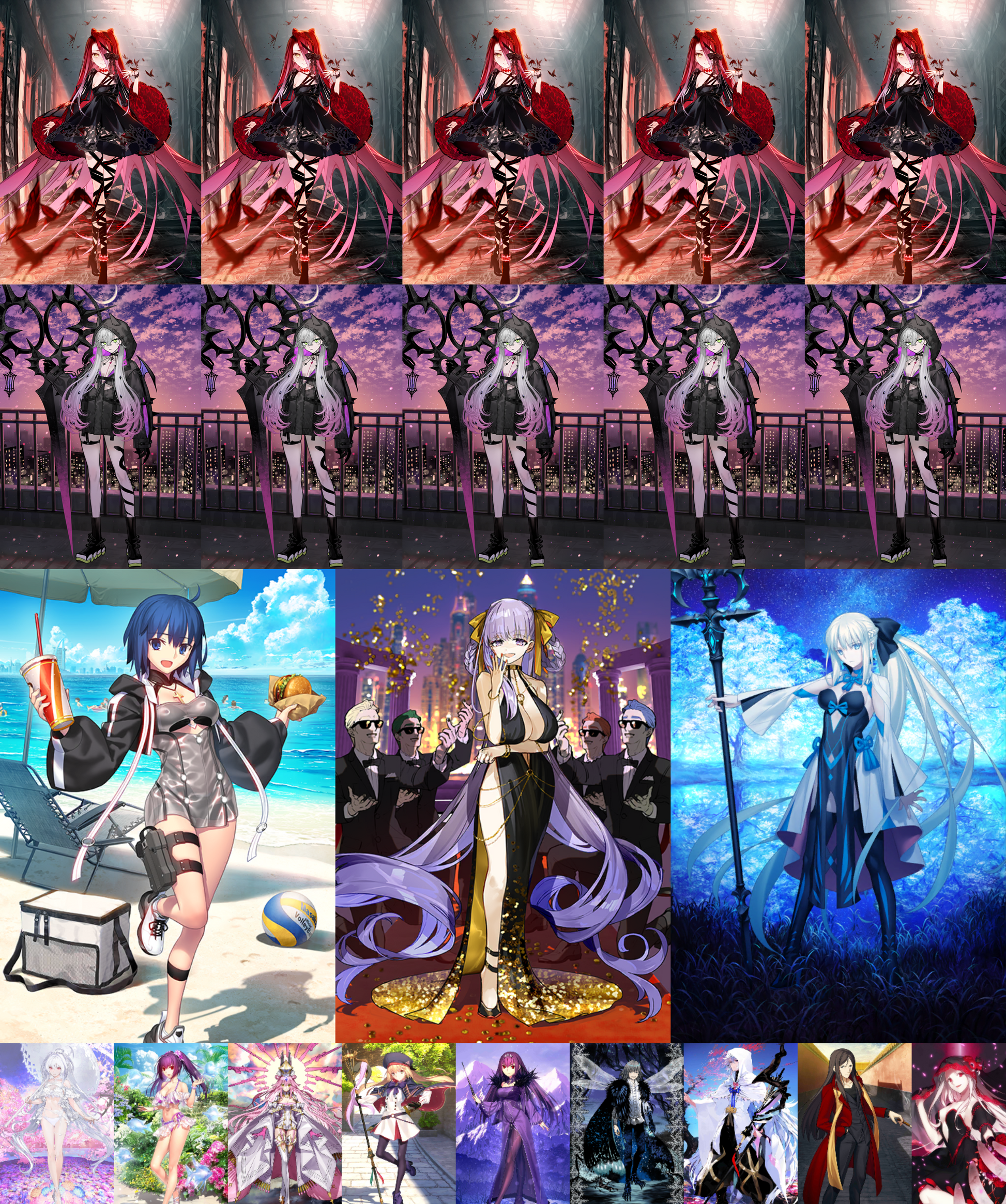 [JP][INSTANT] FGO double NP5 Typhon NP5 Lilith + Koyanskaya Oberon Castoria Skadi Lady Avalon Merlin + 0-1000SQ Fate Grand Order endgame quartz account (see options)-Mobile Games Starter