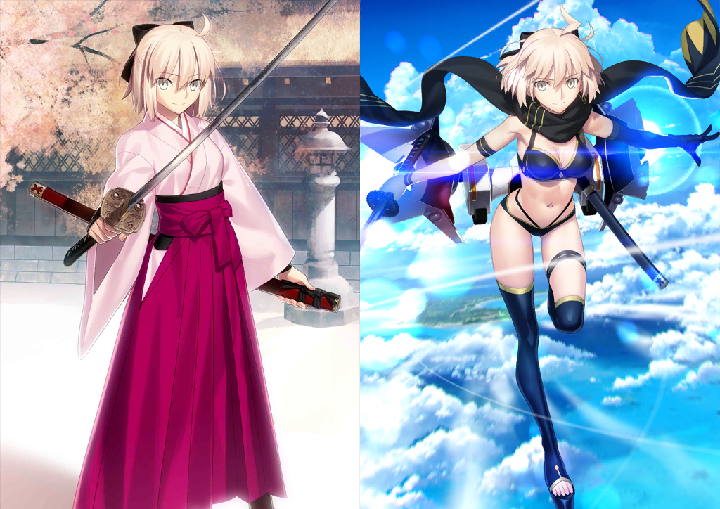 [JP][INSTANT] FGO double Okita(saber) + Assassin Fate Grand Order starter account-Mobile Games Starter