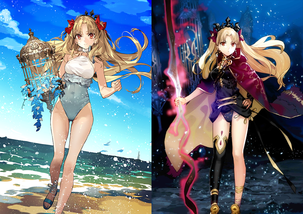 [JP][INSTANT] FGO double Space Ereshkigal + Lancer + 1000SQ Fate Grand Order starter account-Mobile Games Starter