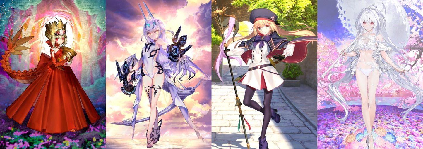 [JP][INSTANT] FGO Draco Melusine Artoria Caster Lady Avalon + 800-1000SQ Fate Grand Order starter account-Mobile Games Starter