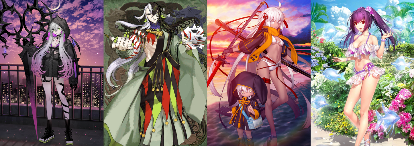 [JP][INSTANT] FGO Lilith + Skadi ruler + Ashiya Doman Okita Saber Alter Fate Grand Order starter account-Mobile Games Starter