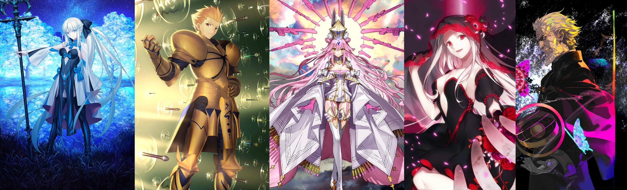 [JP][INSTANT] FGO Morgan Gilgamesh Koyanskaya BG Kscope + 1~3x5* Fate ...