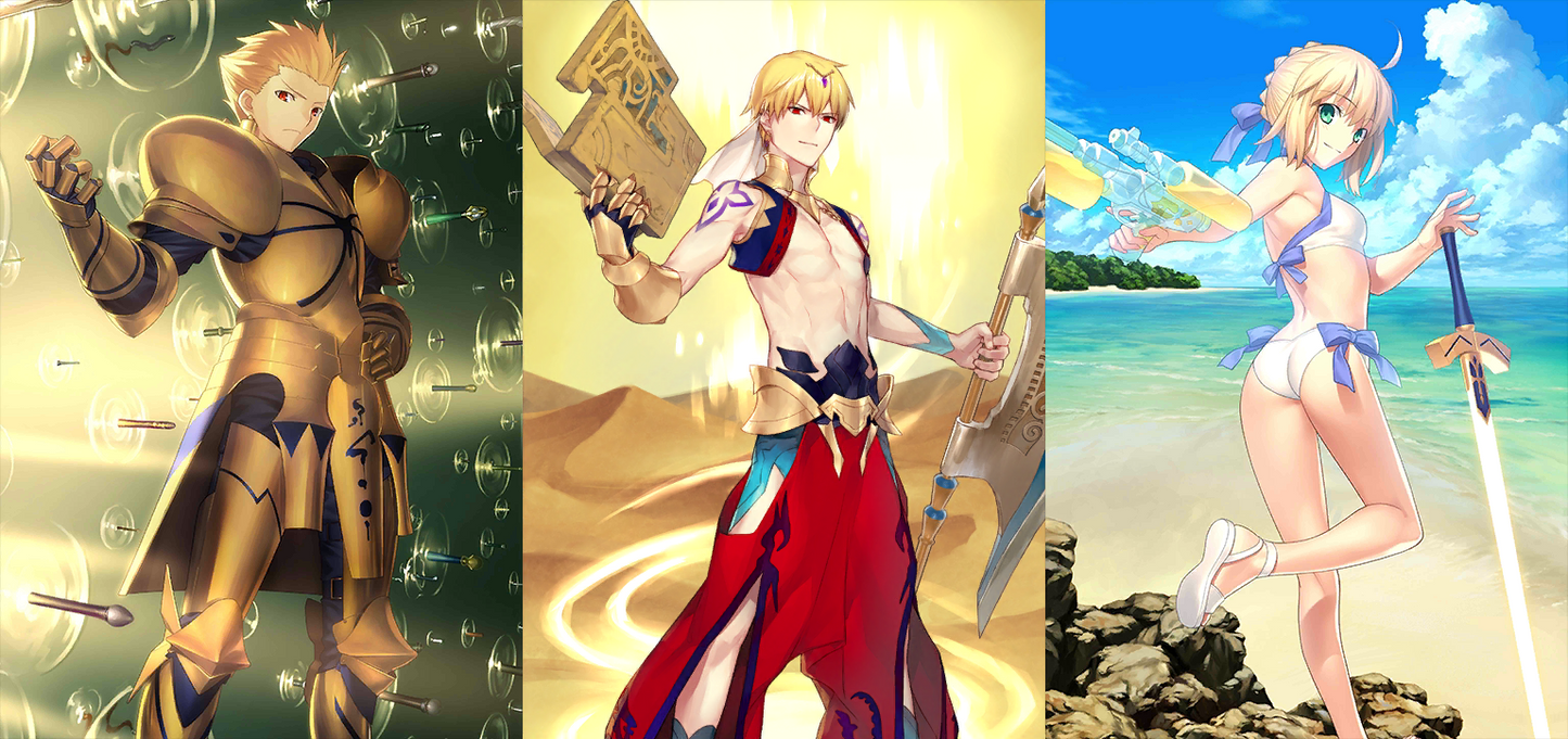 [JP][INSTANT] FGO NP2 Gilgamesh Artoria archer Fate Grand Order starter account-Mobile Games Starter