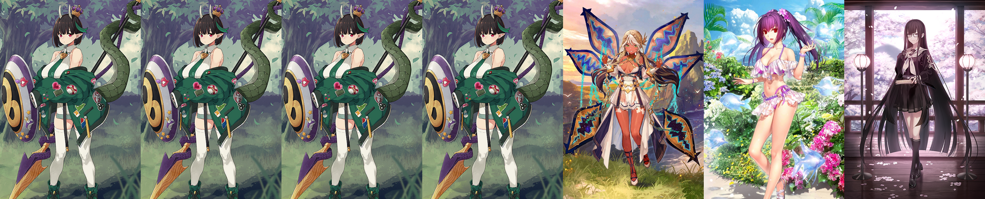 [JP][INSTANT] FGO NP4 Biscione + Andromeda Skadi ruler 5 Kurohime Fate Grand Order starter account-Mobile Games Starter