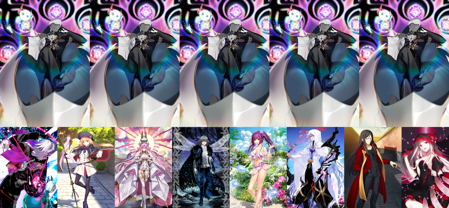 [JP][INSTANT] FGO NP5 Indra + Koyanskaya Oberon Castoria Skadi Merlin Black Grail + 3000-4000SQ Fate Grand Order endgame quartz account (see options)-Mobile Games Starter