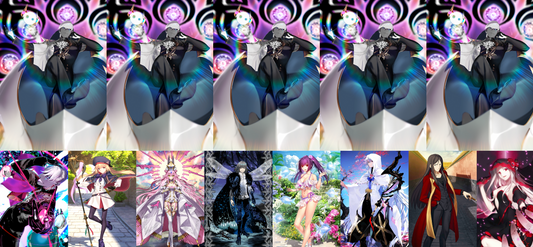 [JP][INSTANT] FGO NP5 Indra + Koyanskaya Oberon Castoria Skadi Merlin Black Grail + 3000-4000SQ Fate Grand Order endgame quartz account (see options)-Mobile Games Starter