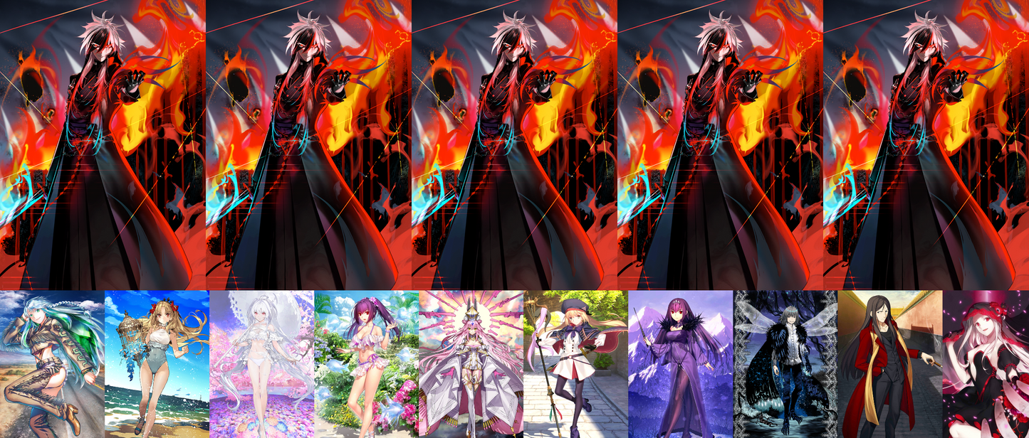 [JP][INSTANT] FGO NP5 Isami + Castoria Koyanskaya Oberon Skadi Lady Avalon Merlin Waver + 3000-4000SQ Fate Grand Order endgame quartz account (see options)-Mobile Games Starter