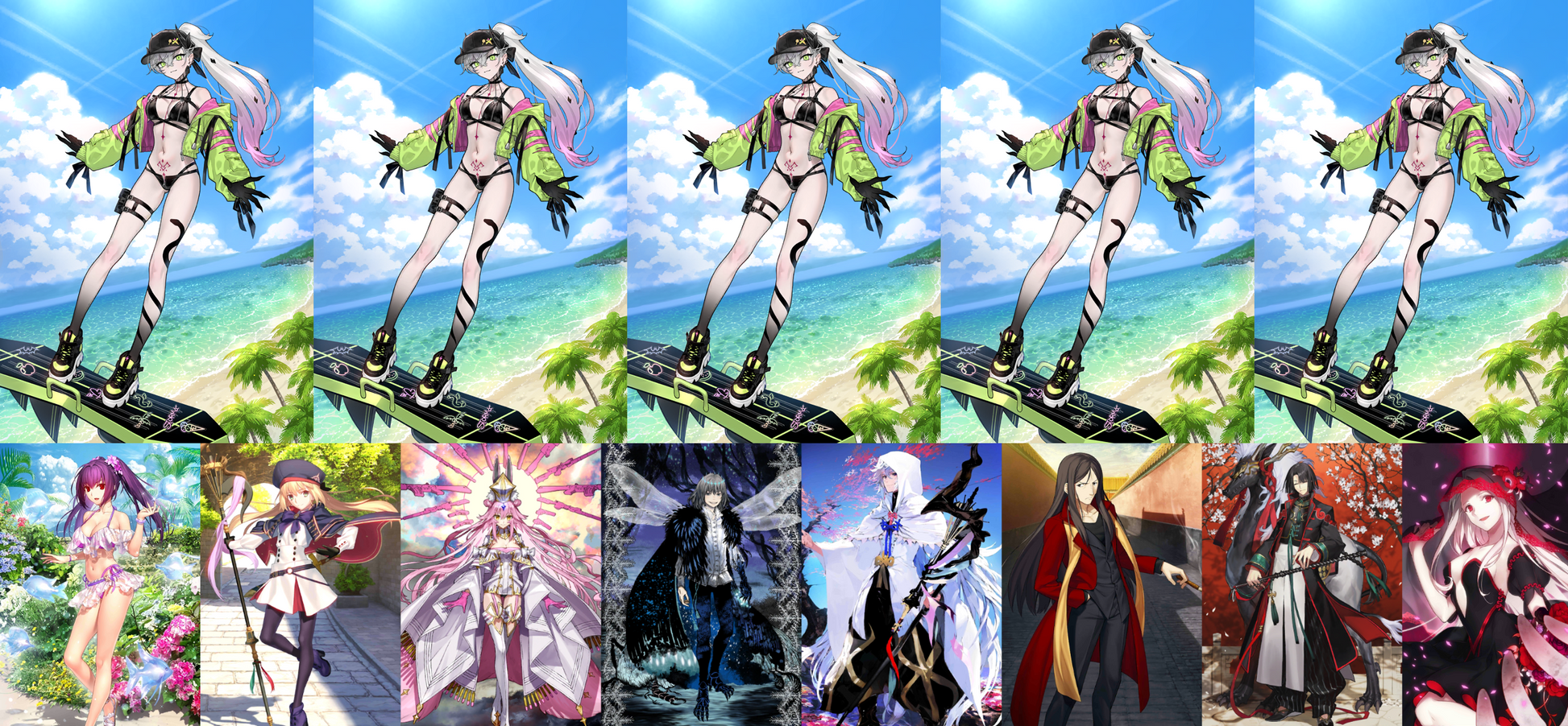 [JP][INSTANT] FGO NP5 Lilith Rider + 6000SQ + Koyanskaya Oberon Castoria Skadi ruler Waver + Black Grail Fate Grand Order UnBeast endgame quartz account (see options)-Mobile Games Starter