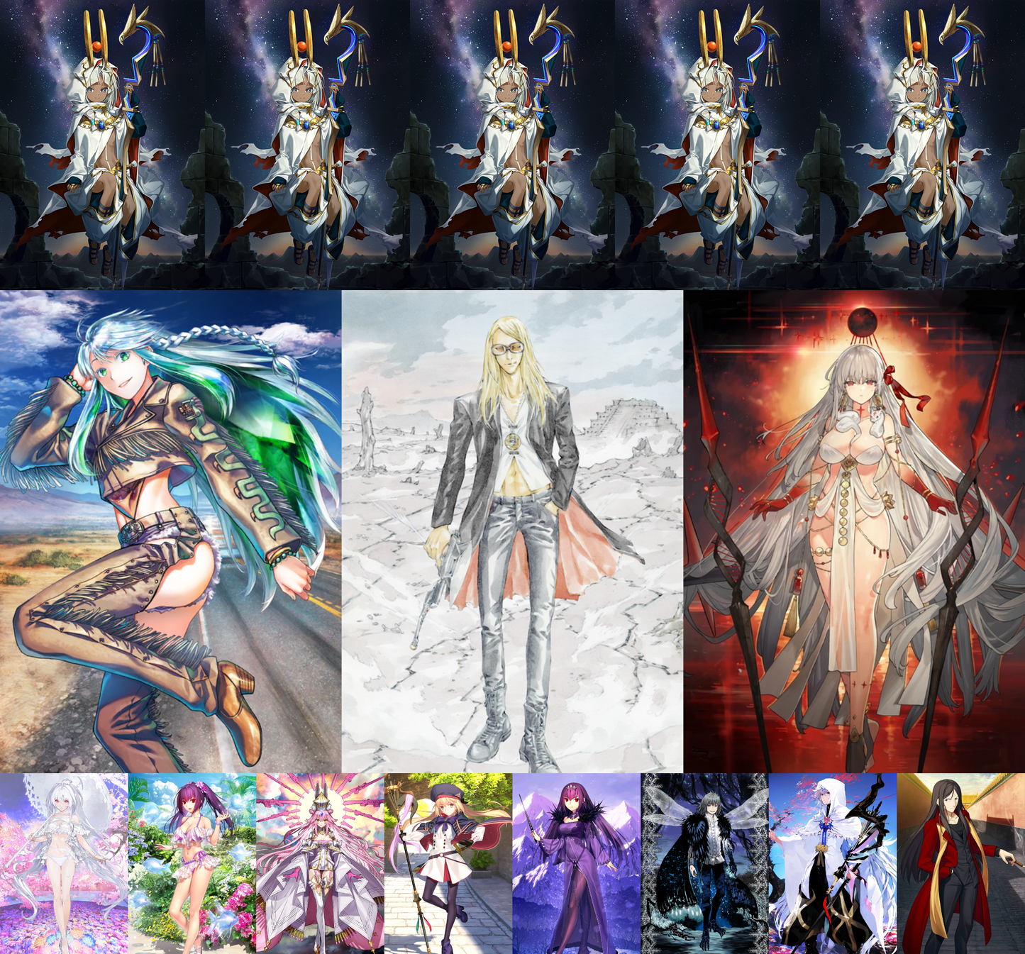 [JP][INSTANT] FGO NP5 Tutankhamun + Kukulkan Tezcatlipoca Durga Koyanskaya Castoria Skadi Oberon Lady Avalon Merlin+ endgame account (see options)-Mobile Games Starter