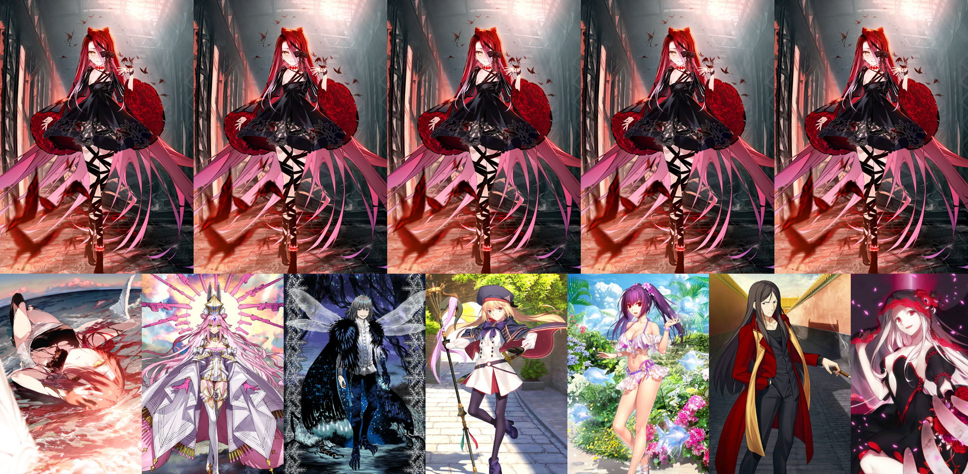 [JP][INSTANT] FGO NP5 Typhon + Koyanskaya Oberon Castoria Skadi + 3000-4000SQ Fate Grand Order endgame quartz account (see options)-Mobile Games Starter