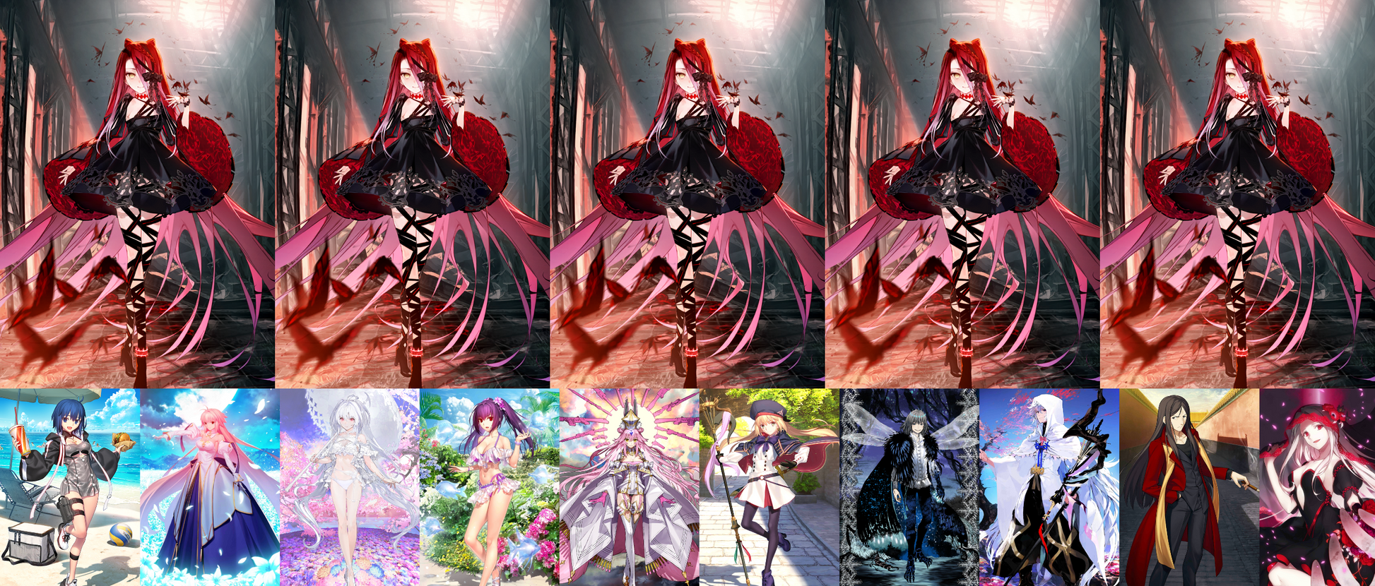 [JP][INSTANT] FGO NP5 Typhon + Koyanskaya Oberon Castoria Skadi Lady Avalon Merlin + 3500-4000SQ Fate Grand Order endgame quartz account (see options)-Mobile Games Starter
