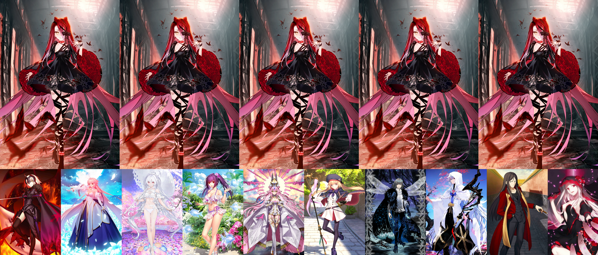 [JP][INSTANT] FGO NP5 Typhon + Koyanskaya Oberon Castoria Skadi Lady Avalon Merlin + 3500-4000SQ Fate Grand Order endgame quartz account (see options)-Mobile Games Starter