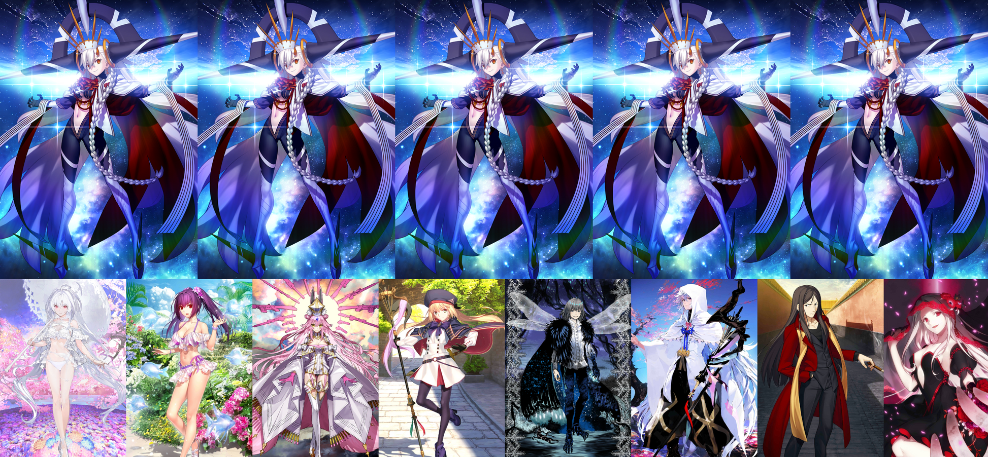 [JP][INSTANT] FGO NP5 U-Olga Marie + Koyanskaya Oberon Castoria Skadi Merlin Lady Avalon Waver + Black Grail + 3000-4000SQ Fate Grand Order UnBeast endgame quartz account (see options)-Mobile Games Starter