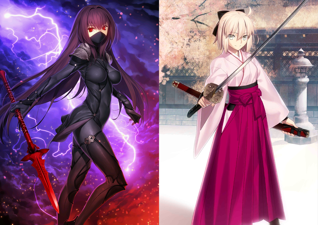 [JP][INSTANT] FGO Okita(saber) + Scathach Fate Grand Order starter account-Mobile Games Starter