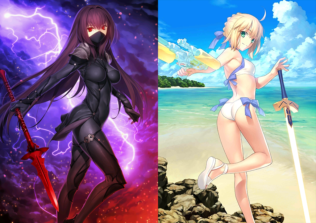 [JP][INSTANT] FGO Scathach + Artoria archer + 1200SQ Fate Grand Order starter account-Mobile Games Starter