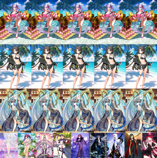 [JP][INSTANT] FGO Triple NP5 Passionlip NP5 Shiki NP5 Tiamat + Lady Avalon Koyanskaya Oberon Castoria Skadi Merlin Waver + Black Grail + 0-3000SQ Fate Grand Order endgame quartz account (see options)-Mobile Games Starter