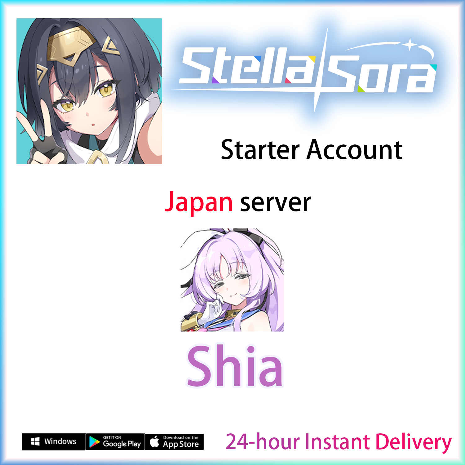 [JP][INSTANT] Shia / Signature / Chitose | Stella Sora Starter Japan Account (see options)-Mobile Games Starter