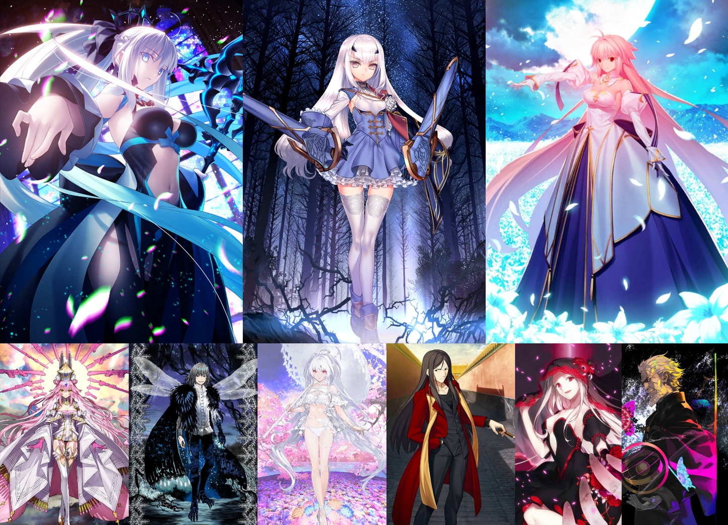 [JP]NP5 Morgan Fairy Knight Lancelot Melusine +Arcueid Koyanskaya Oberon Lady Avalon FGO Fate Grand Order endgame account-Mobile Games Starter